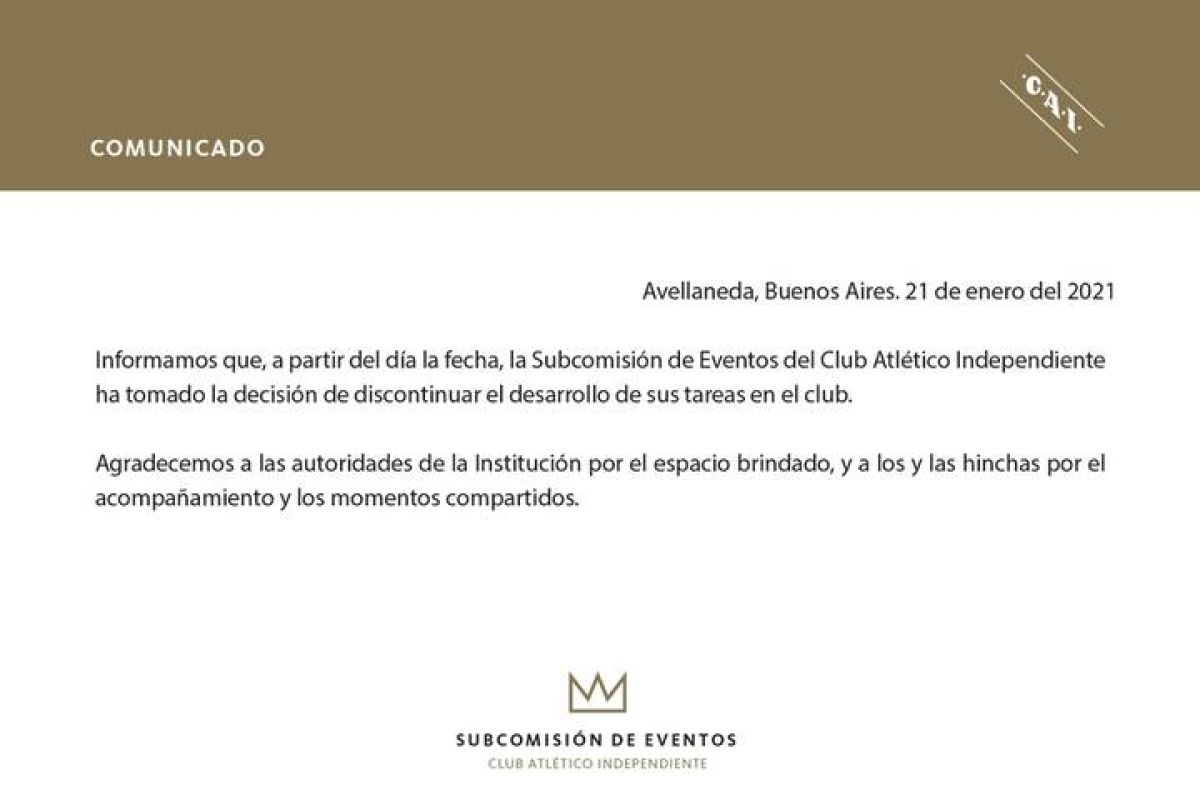 @EventosCAI COMUNICADO OFICIAL.