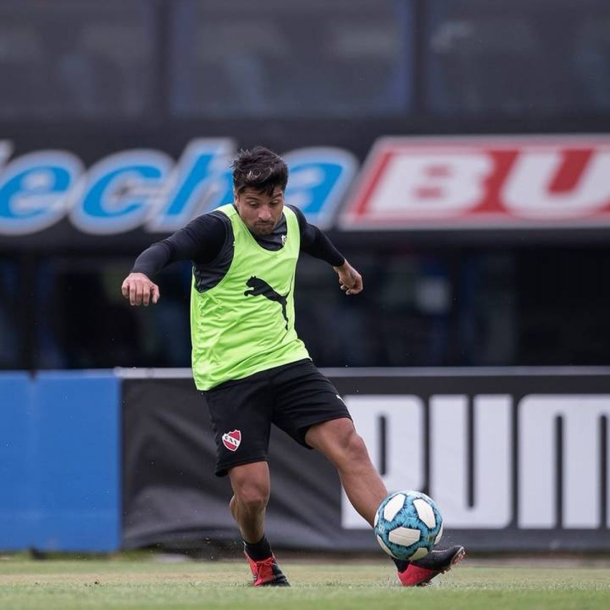 @NahuSerranoCAI ) Los once de Falcioni en la práctica de hoy.