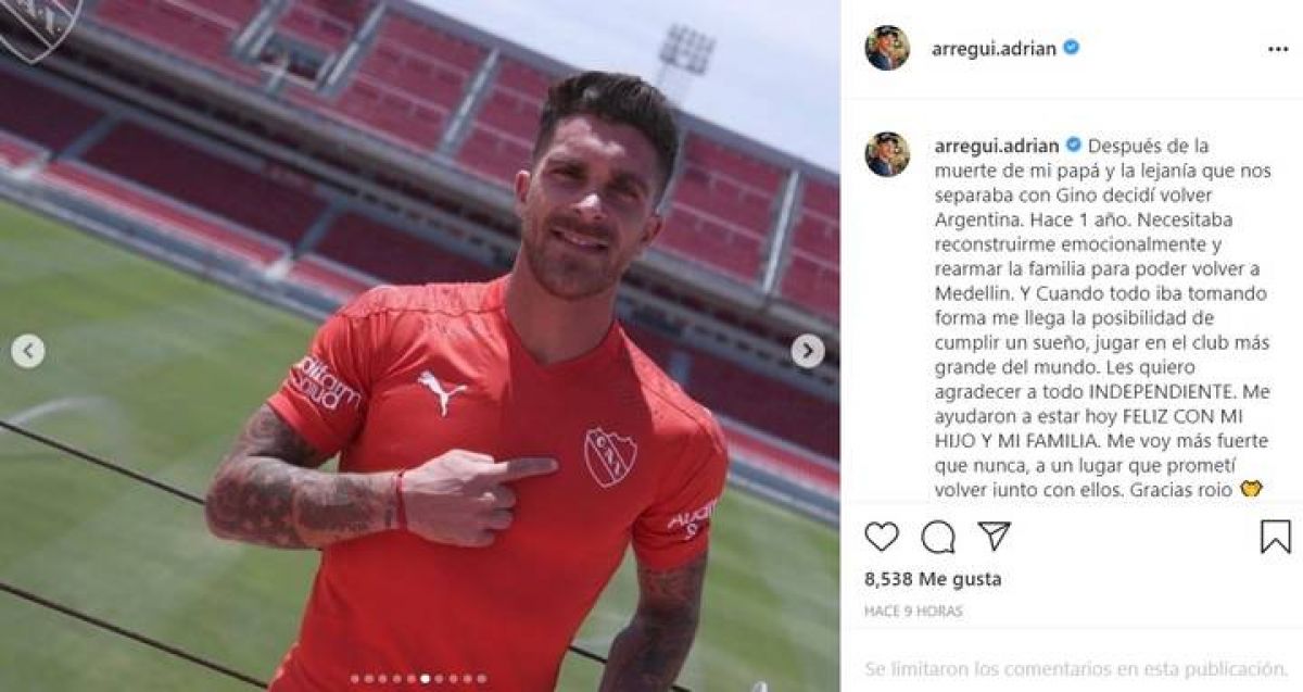 Arregui: "Cumplí un sueño, jugar en el Club más grande del mundo".