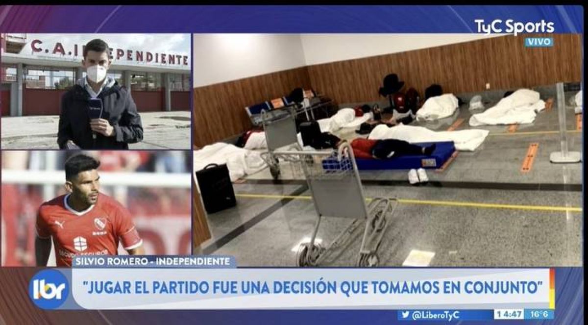 Silvio Romero en @TyCSports: “La decisión de jugar hoy fue tomada en conjunto por jugadores, cuerpo técnico y dirigentes”.