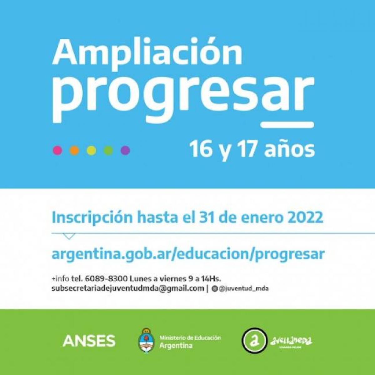 Municipio Avellaneda @gestion_a · LAS BECAS PROGRESAR SE AMPLIARON A JÓVENES DE 16 Y 17 AÑOS.