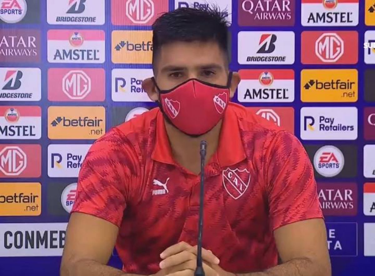 Silvio Romero: "Voy a dejar mi disconformidad por la manera de actuar de Conmebol con Independiente y con nosotros"...