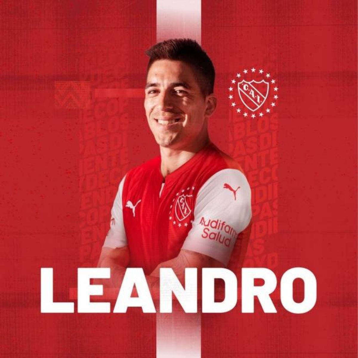 C. A. #Independiente @Independiente · Leandro Fernández es nuevo jugador de #Independiente. El delantero se realizará la revisión médica hoy y firmará su contrato en las próximas horas. Estás en casa, @leafernandez11
