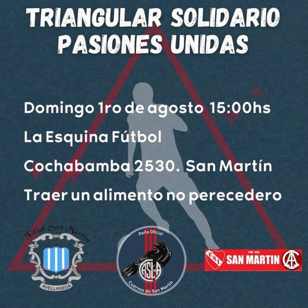 Peñas Cai .  Desde la Peña Roja San Martin se organizó un triangular llamado pasiones unidas...