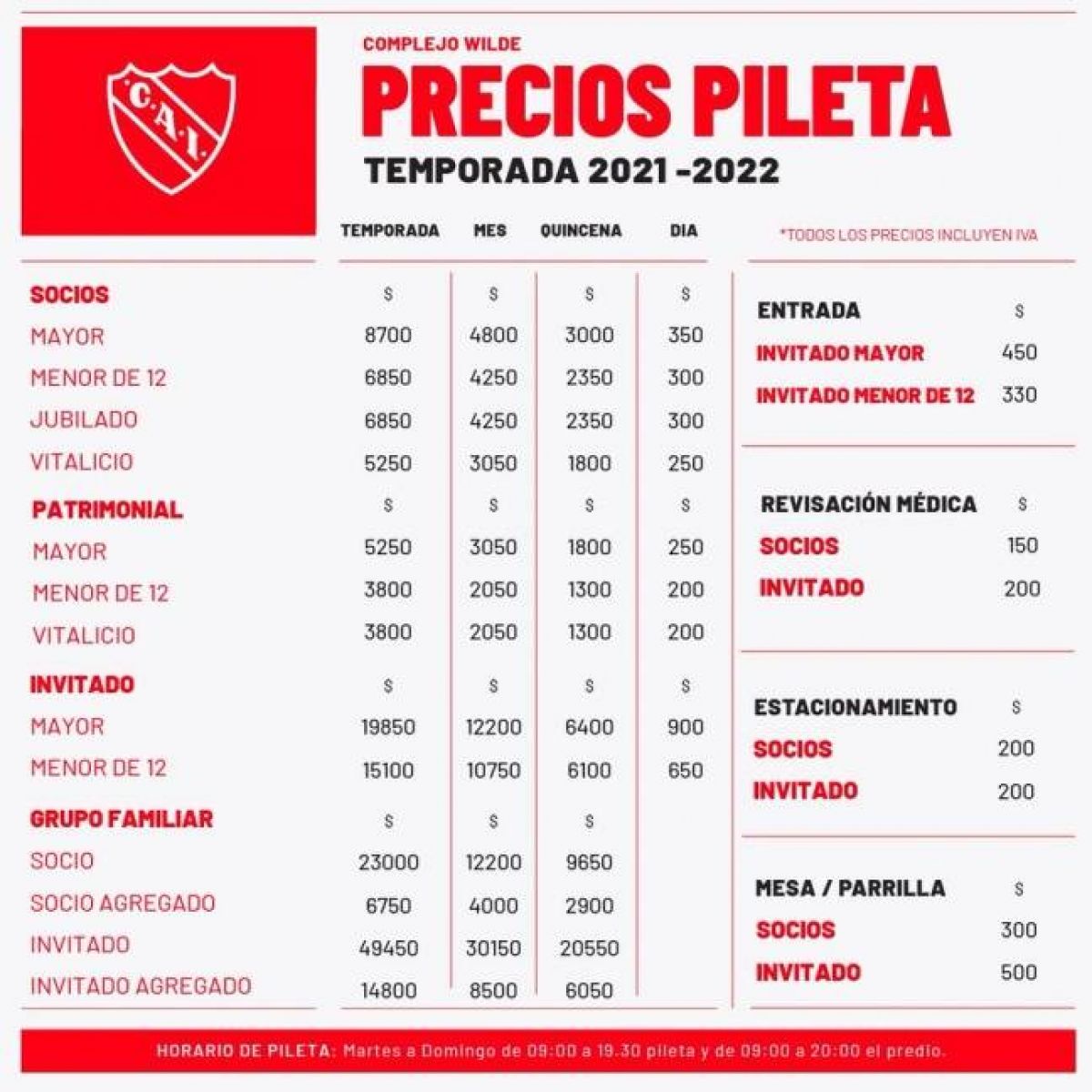 C. A. Independiente. @Independiente. El verano en casa.