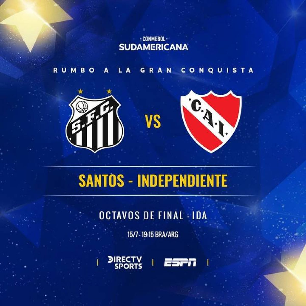 @SantosFC recibe a @Independiente por la ida de los Octavos de final de la CONMEBOL #Sudamericana.-