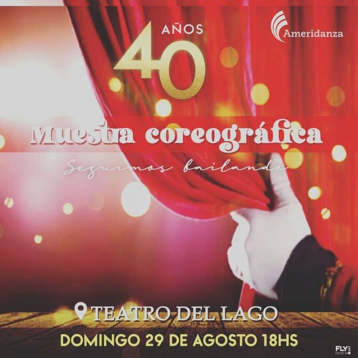 "#CULTURA ARGENTINA". "#CÓRDOBA", "VILLA CARLOS PAZ", "#ARGENTINA") DOMINGO 29 DE AGOSTO, 18.00 HORAS, TEATRO "DEL LAGO" ."40 AÑOS" - MUESTRA COREOGRÁFICA "#AMERIDANZA".-