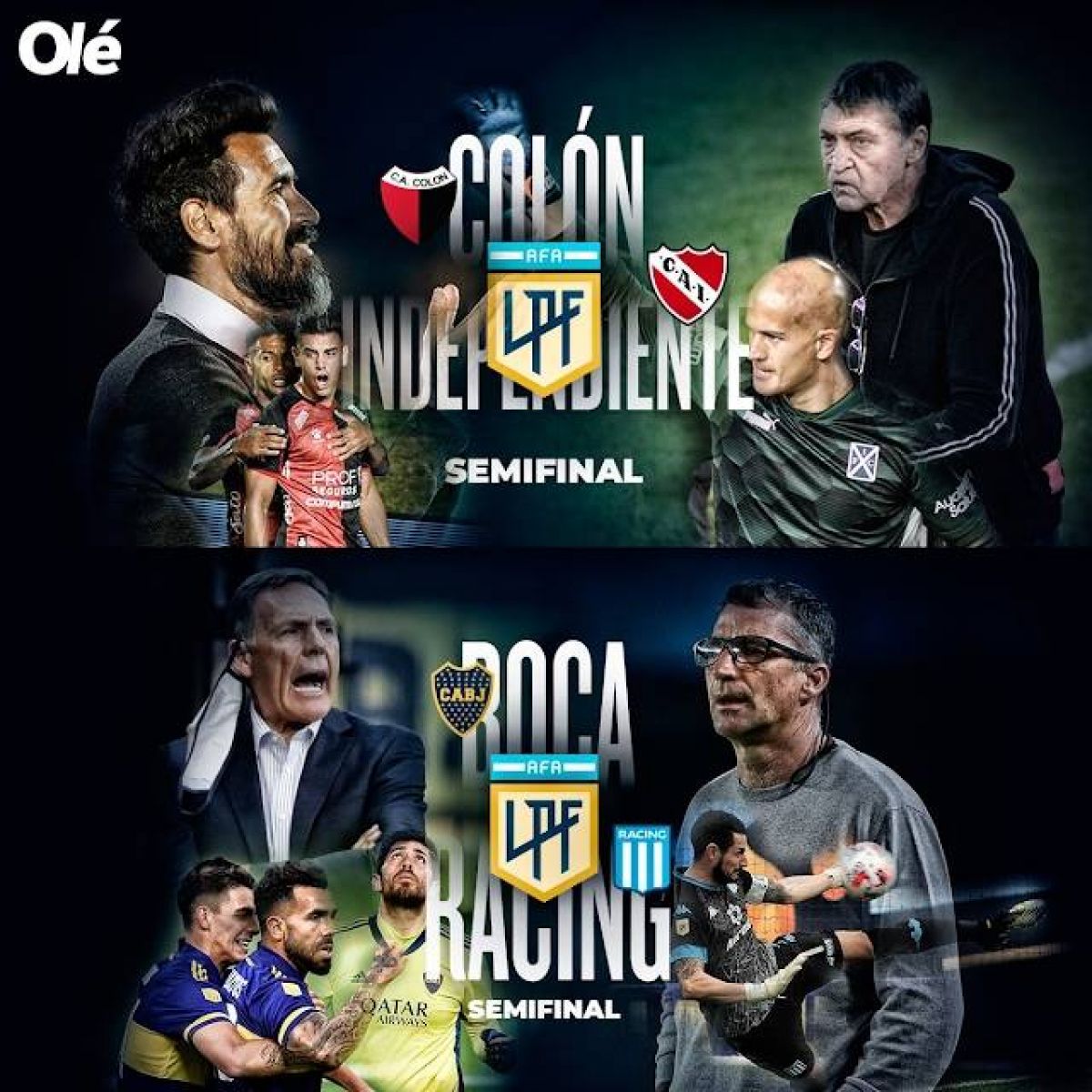 Diario Olé @DiarioOle · Días y horarios de las semifinales de la Copa de la Liga...