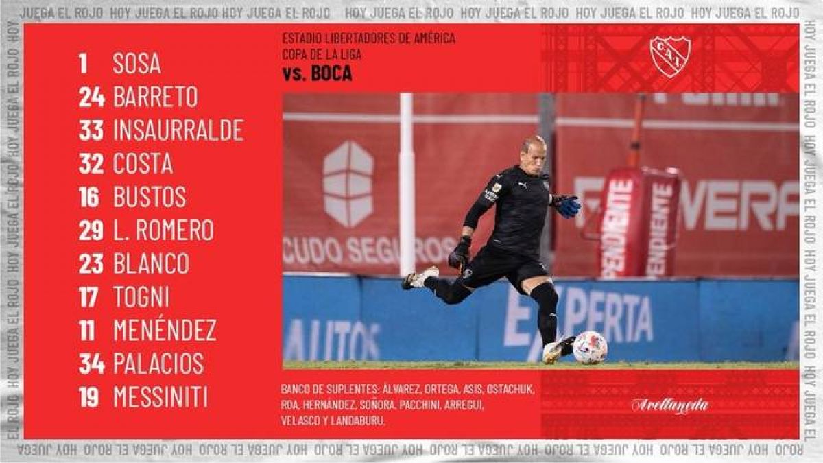 @Independiente ¡Los 11 de #Independiente!