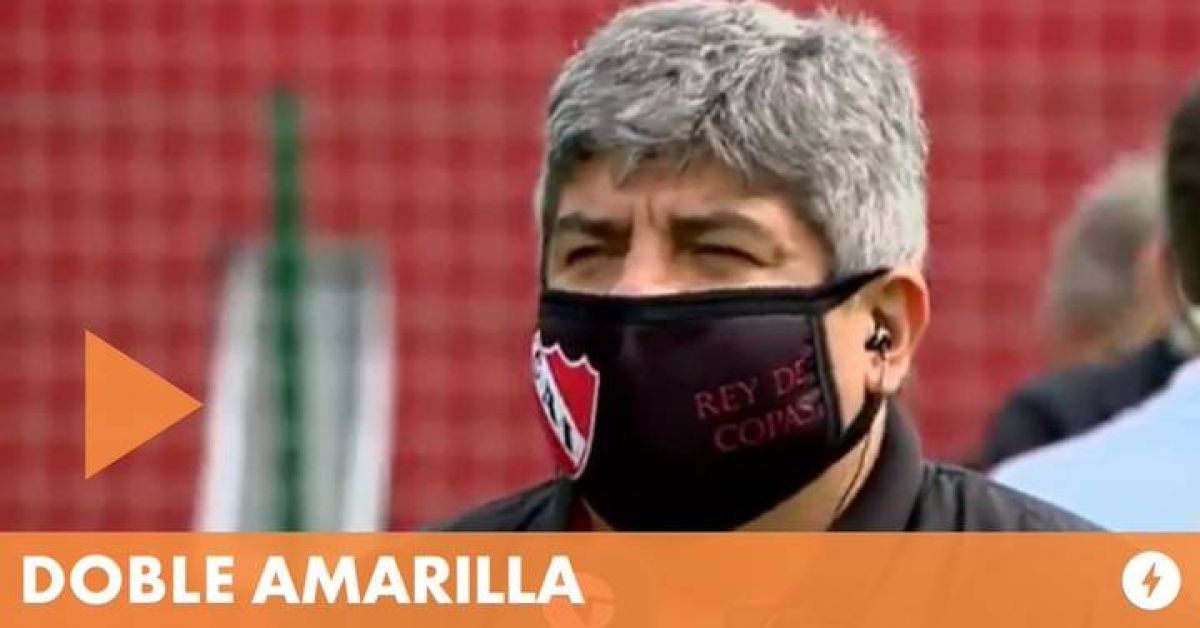 "DOBLE AMARILLA") Pablo Moyano reconoció que Independiente tiene “deudas importantes”.