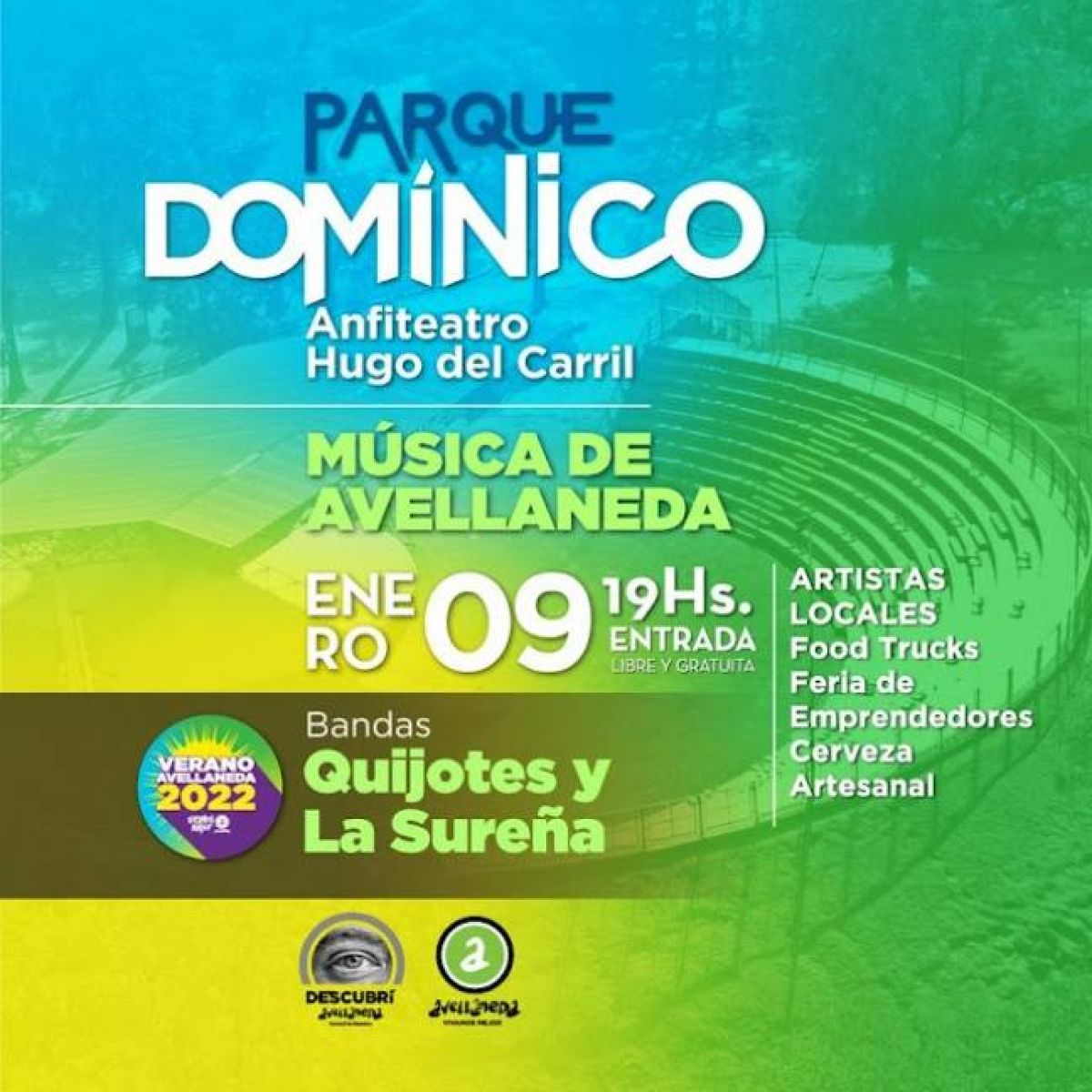 Municipio #Avellaneda @gestion_a · ARTISTAS LOCALES EN EL ANFITEATRO HUGO DEL CARRIL.