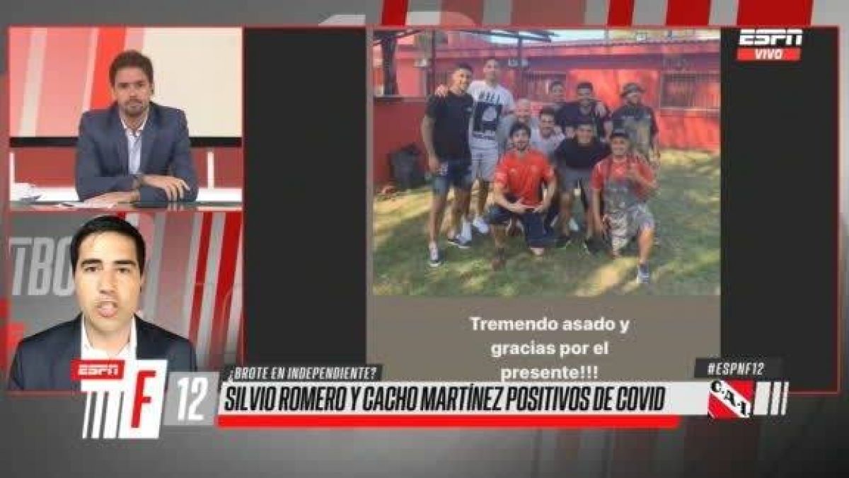 En #ESPNF12 se informó sobre los dos casos positivos que tiene el Rojo y que podrían ser más.