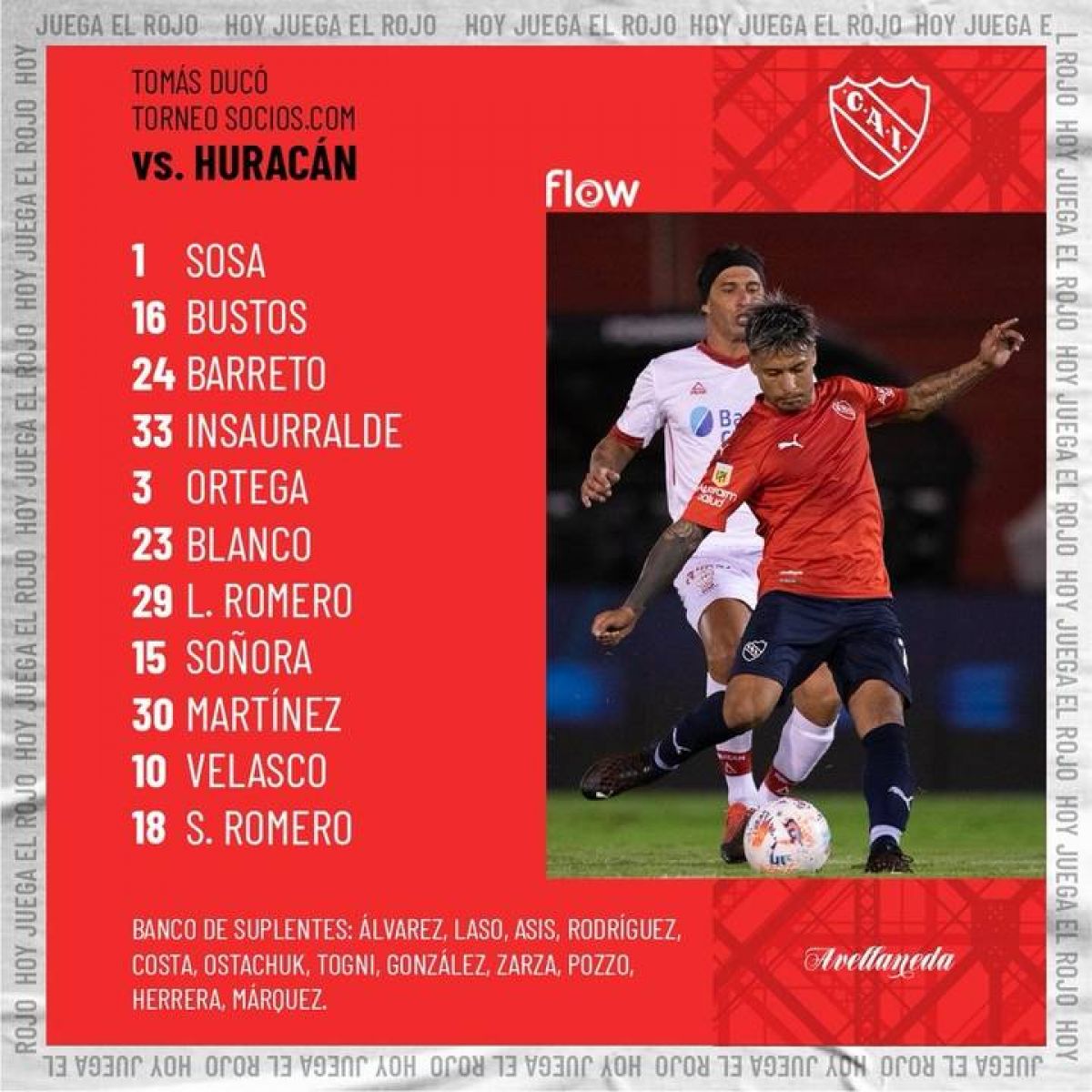 C. A. Independiente @Independiente ¡ASÍ VA #INDEPENDIENTE!