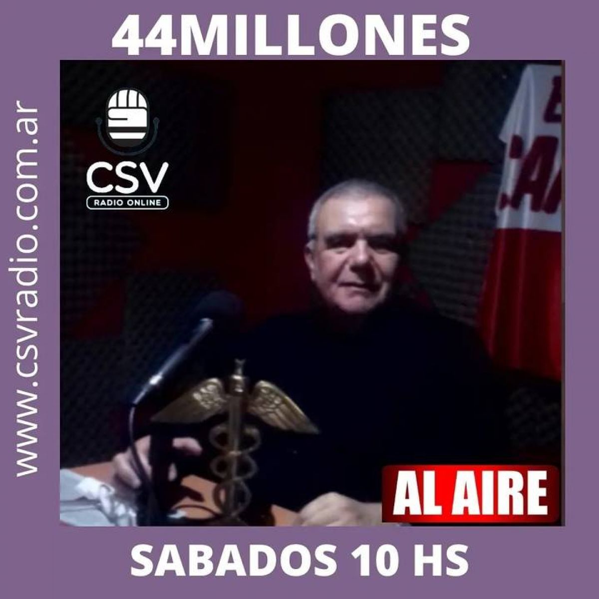 "@44MILLONES", con Daniel Galoto, en #CSV Radio - "#CABA" .- SÁBADOS 10.00 HORAS.-